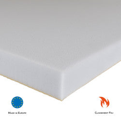 mousse mélamine d'isolation acoustique classé feu m1 30mm